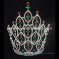 Alibaba Hot Sale Tall Big Bigant Crystal Round Tiara Crown